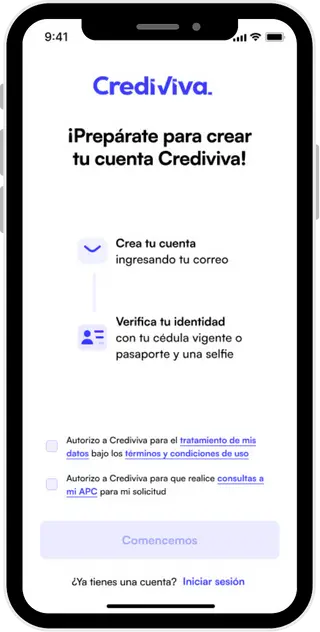 Registro en Crediviva